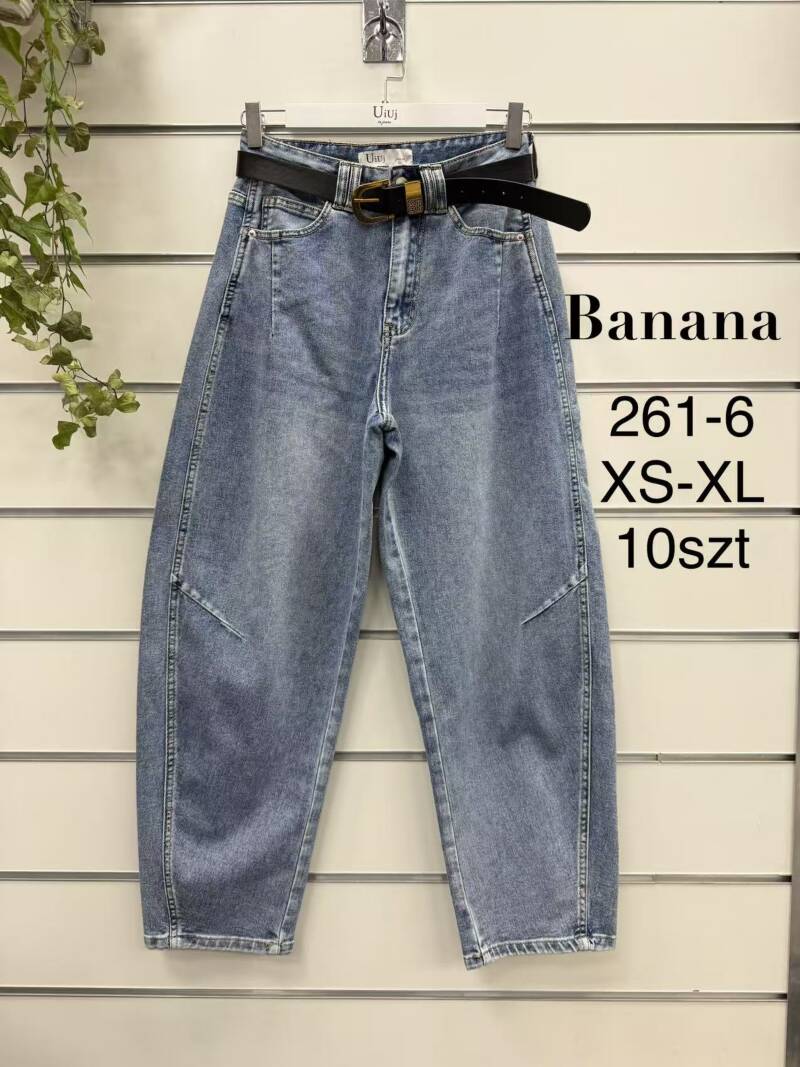 Spodnie damskie jeansy Roz XS-XL, 1 Kolor Paczka 10 szt